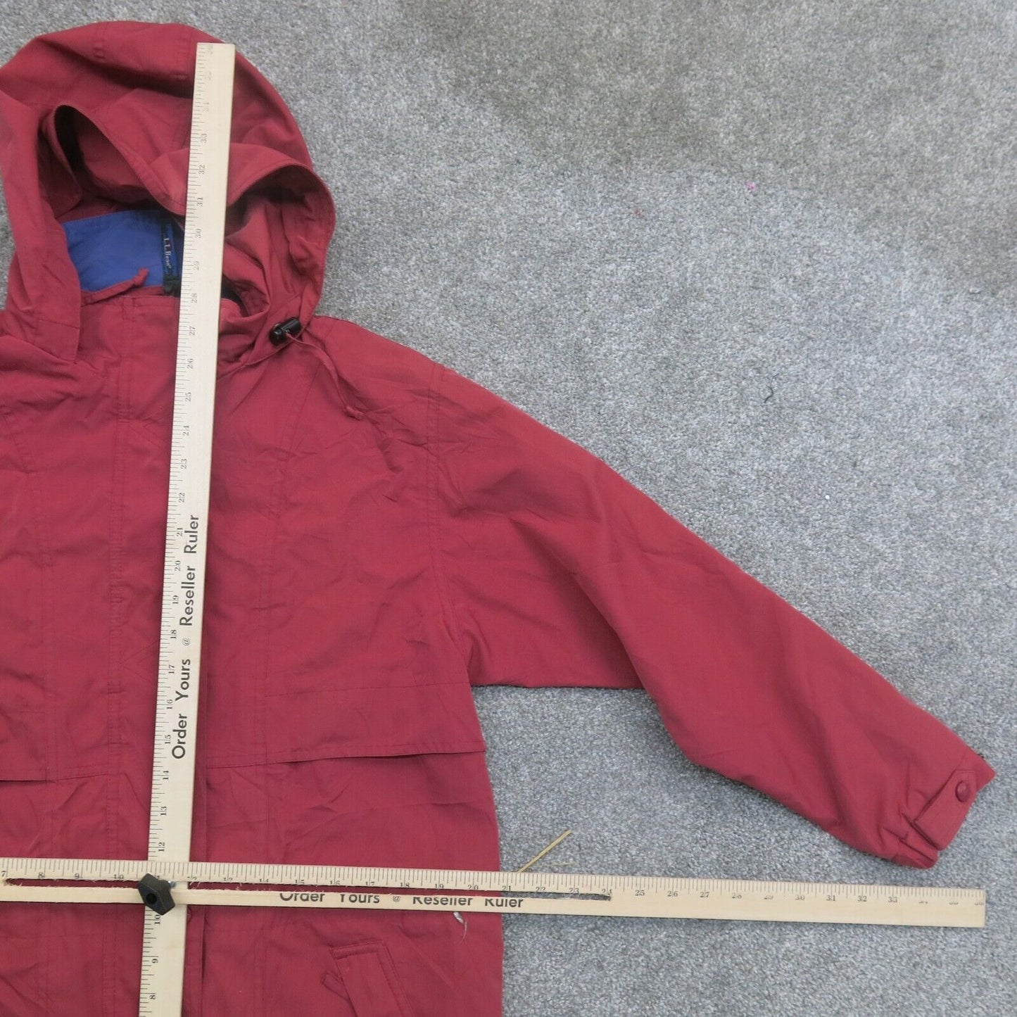 L.L. Bean Womens Hooded Jacket Full Zip Up Long Sleeves Pockets Hot Pink Size S