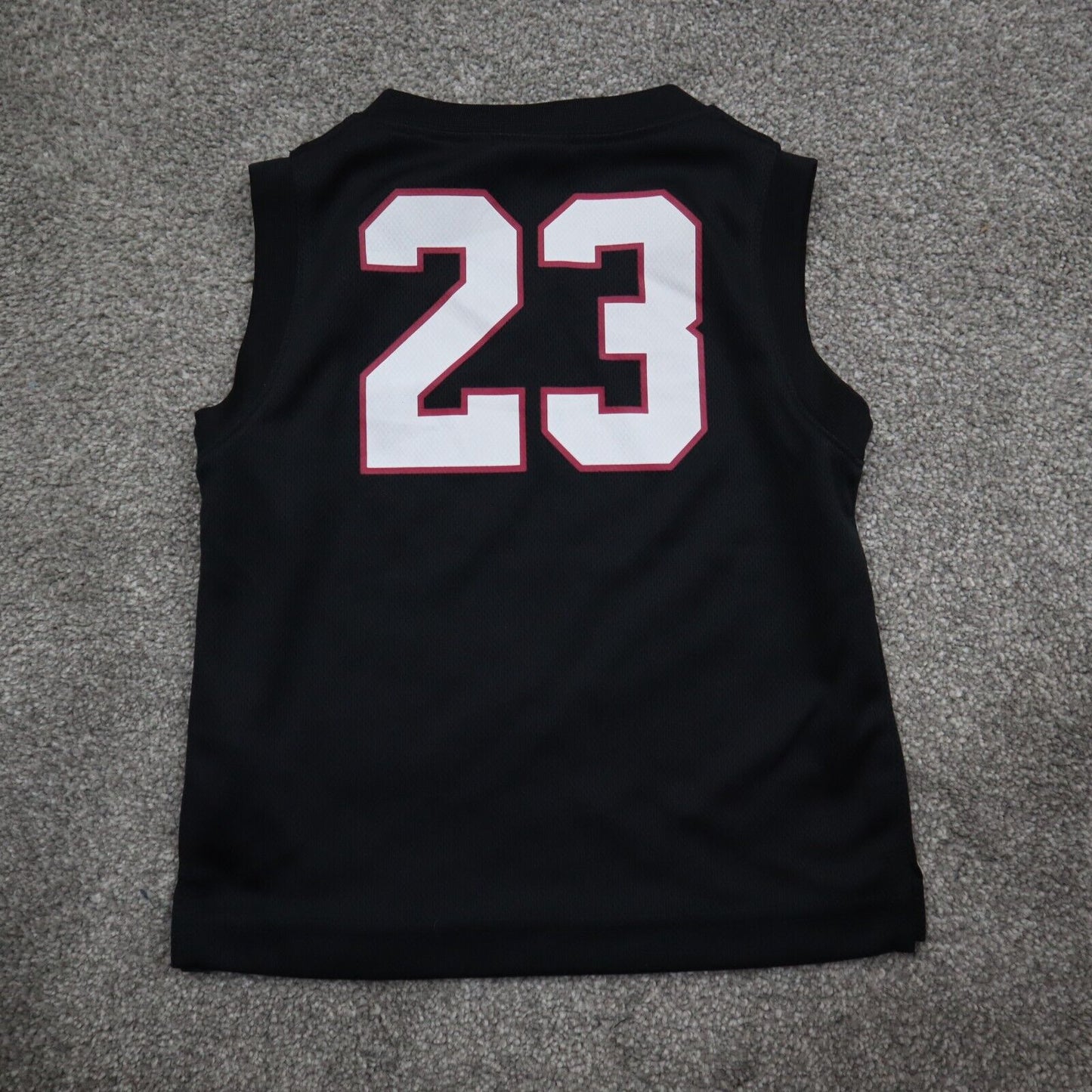 Air Jordan Girls Tank Top Basketball Stretch Sleeveless #23 Logo Black Size 2T