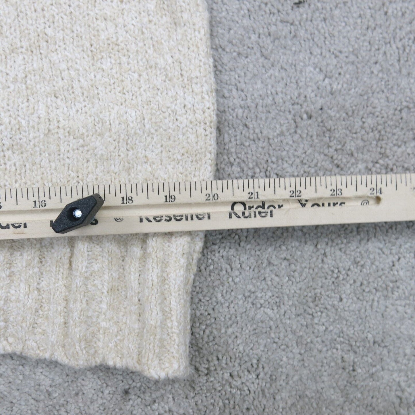 American Eagle Womens Sweater Knitted Pullover Long Sleeve Beige Blue Size XL