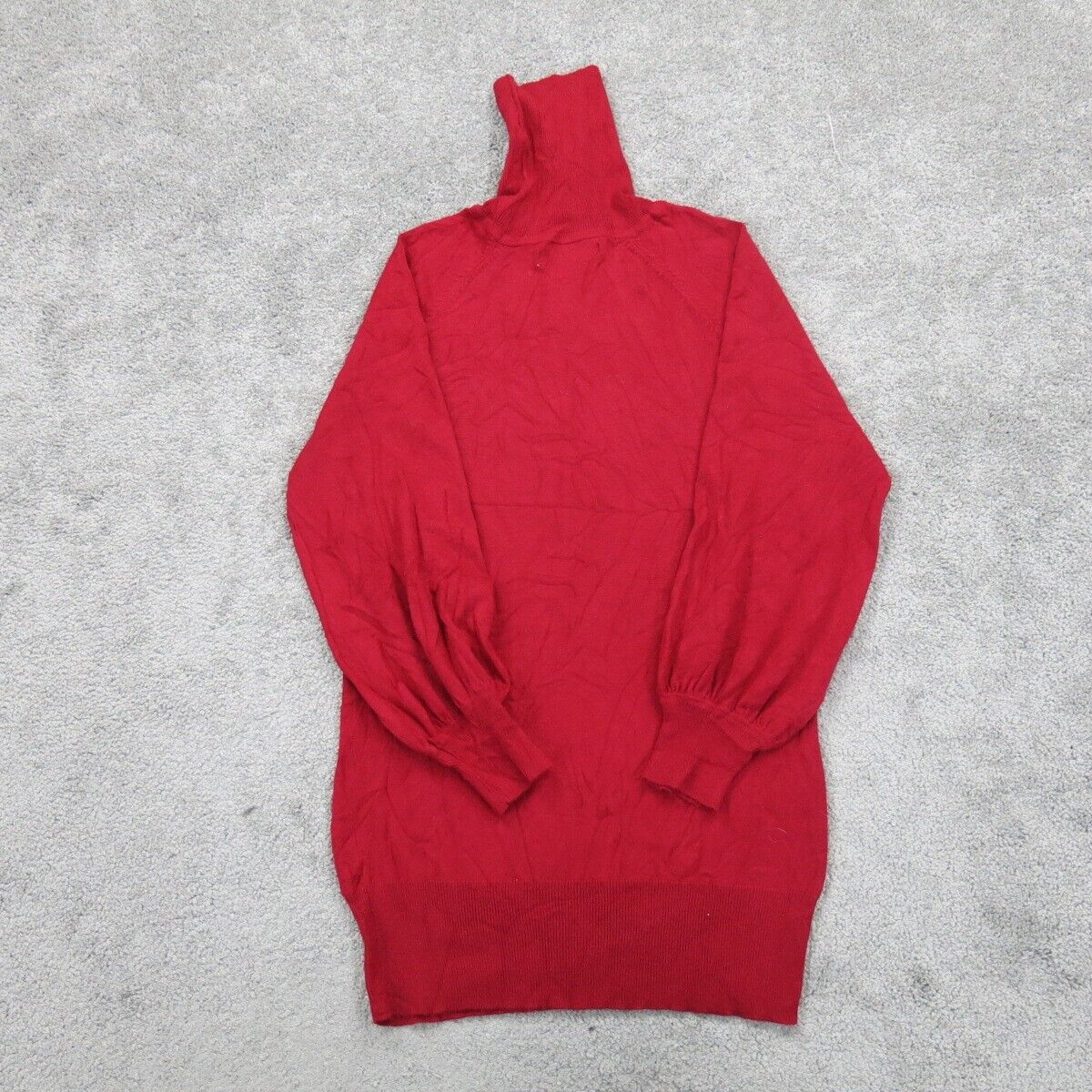 Express Women Pullover Sweater Knitted Long Sleeve Turtle Neck Red Size Small