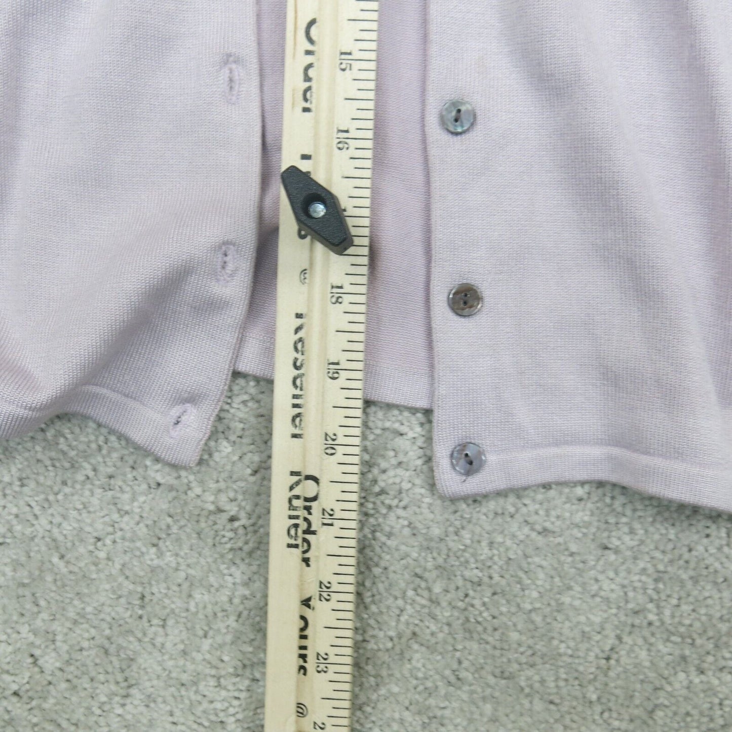The Limited Womens Cardigan Sweater Stretch 3/4 Sleeves Light Purple Size Medium
