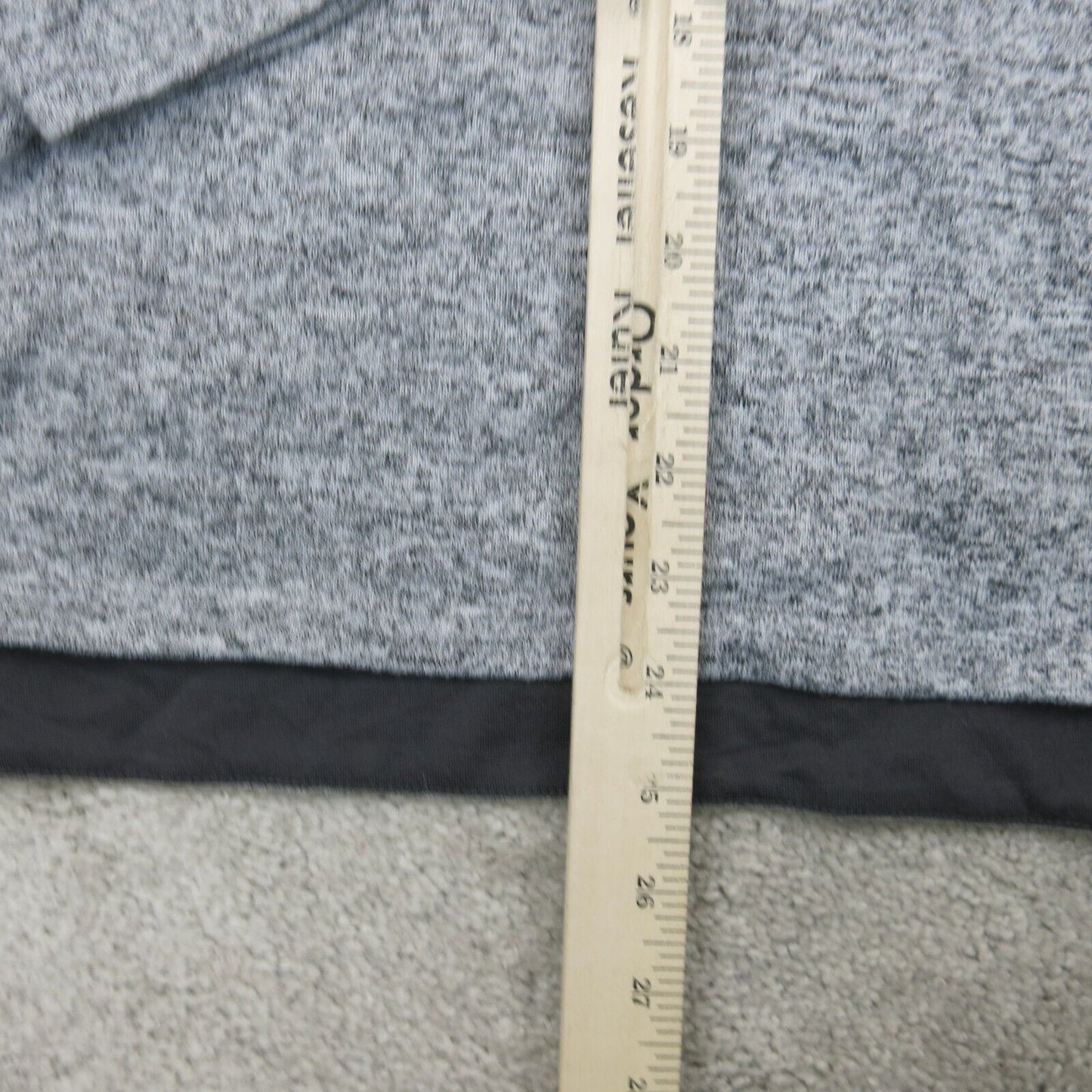 St Johns Bay Womens Sweater Knitted Long Sleeve Embroidered Gray Size X Large