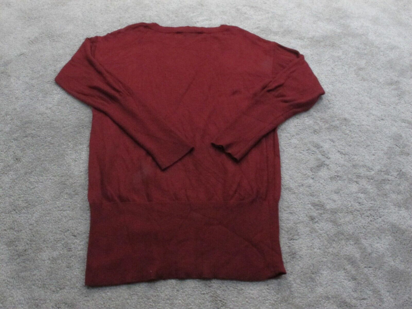 White Black House Market Womens Pullover Knitted Sweater Long Sleeve Red Size M