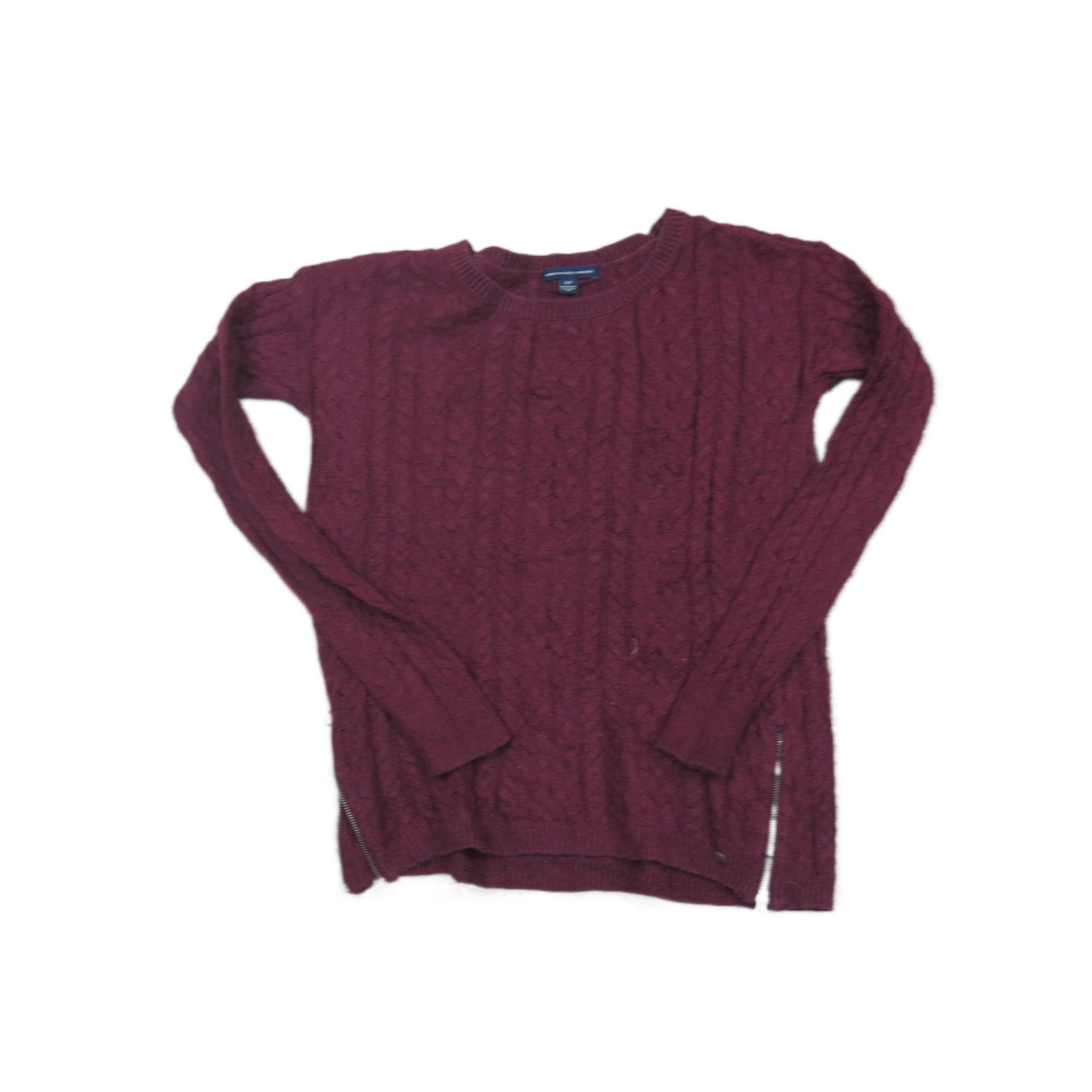 American Eagle Outfitters Womens Sweater Knitted Long Sleeve Red Size Small