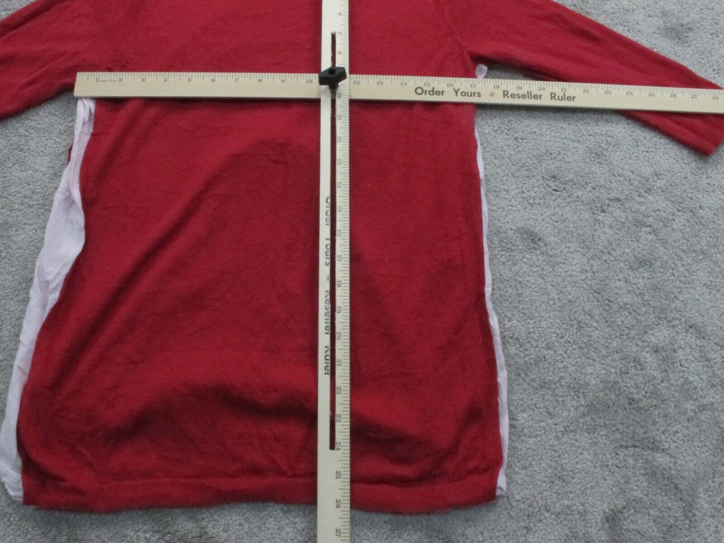 J. Jill Womens Pullover Sweater Knitted Long Sleeves Crew Neck Red Size XS