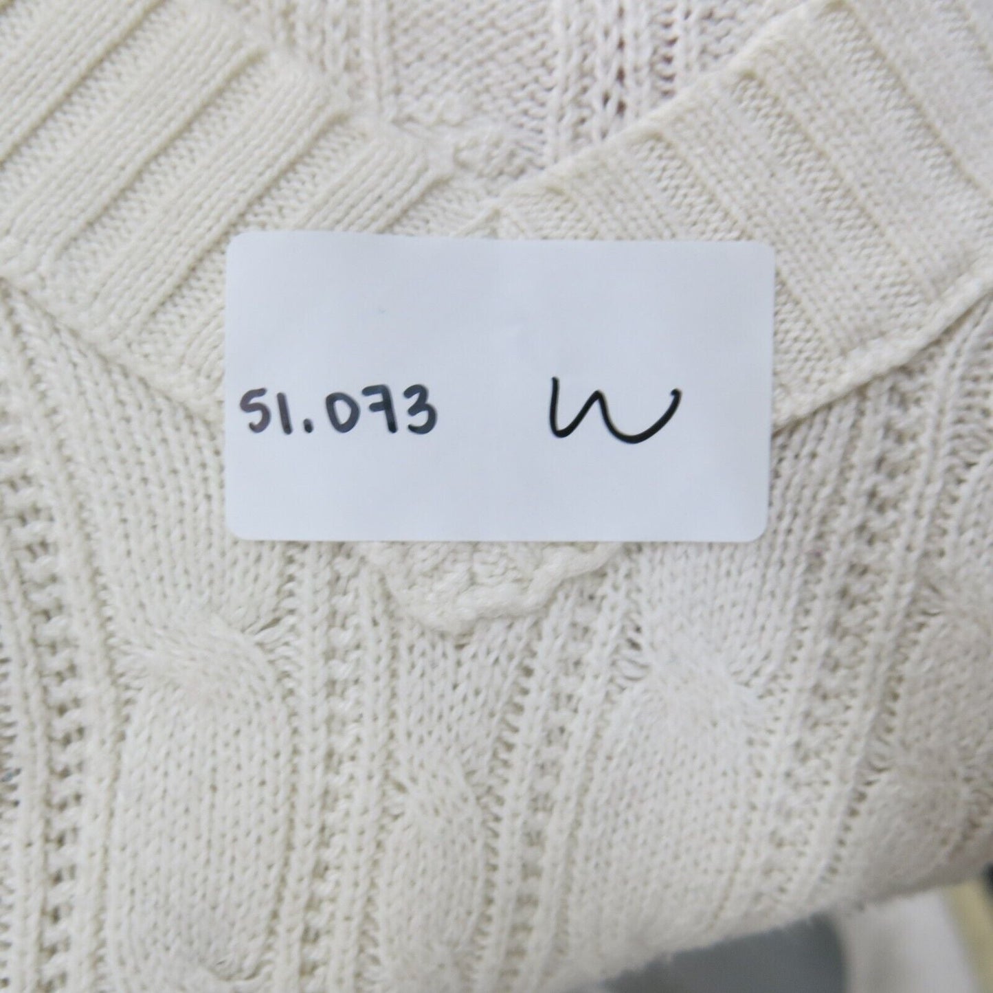 American Eagle Womens Fitted Sweater Knitted Long Sleeves Logo White Size Medium