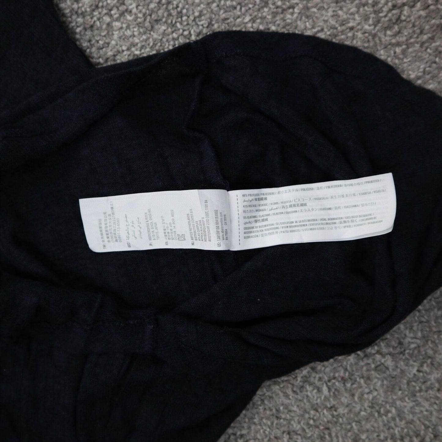 Abercrombie & Fitch Women Pullover Sweater Knitted Long Sleeves Black SZ X Small