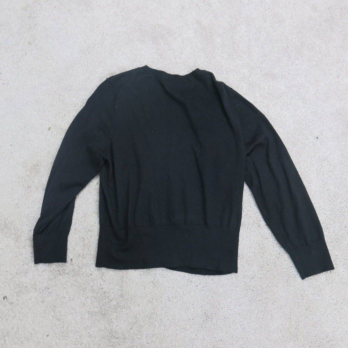 Banana Republic Womens Full Zip Up Sweater Long Sleeves Black Size Large