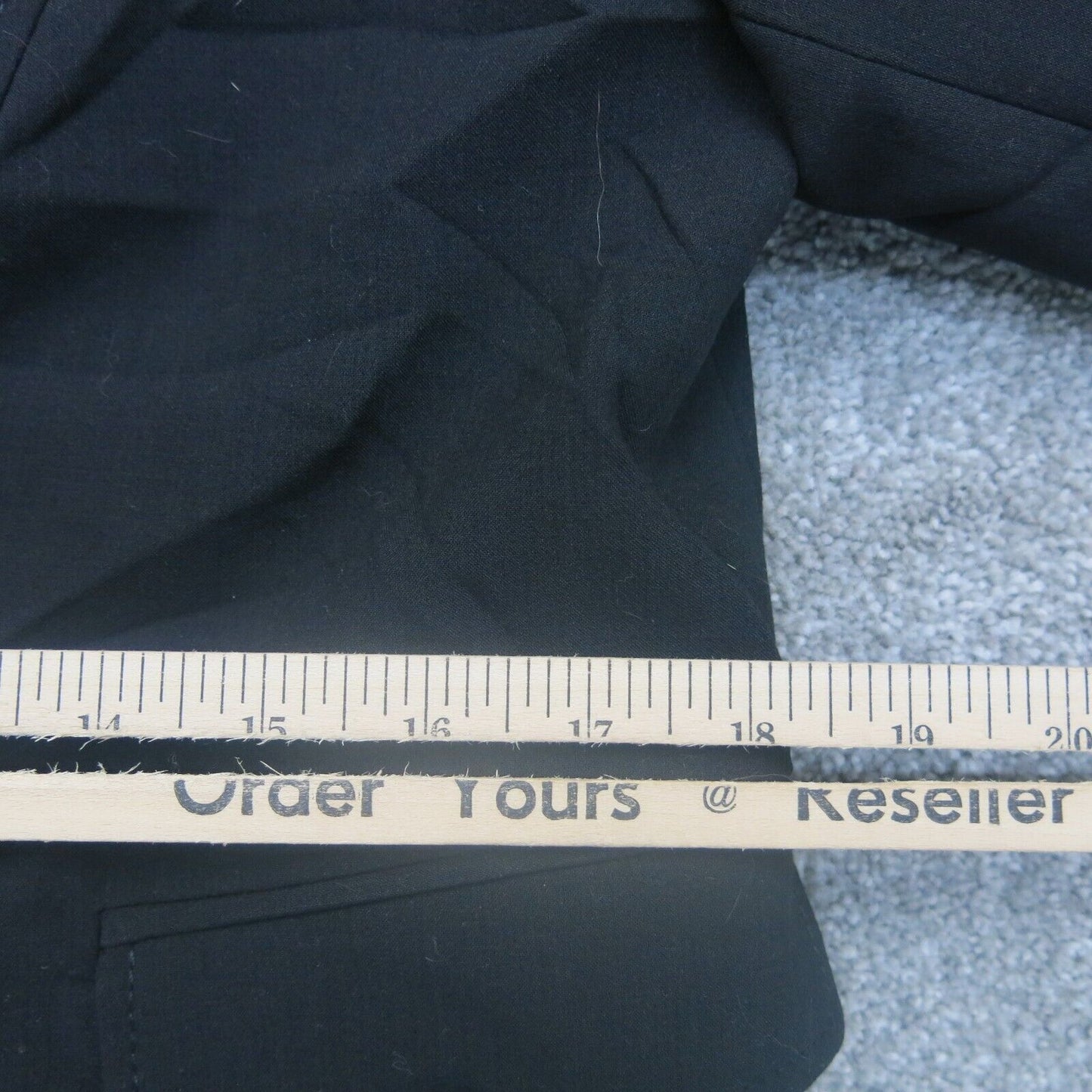 White House Black Market Womens Blazer Coat Long Sleeves Pockets Black Size 12