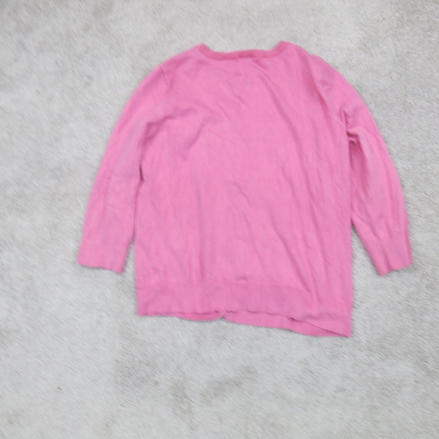 Talbots Womens Cardigan Sweater Jeannette Thomas Pima Cotton Pink SZ ?
