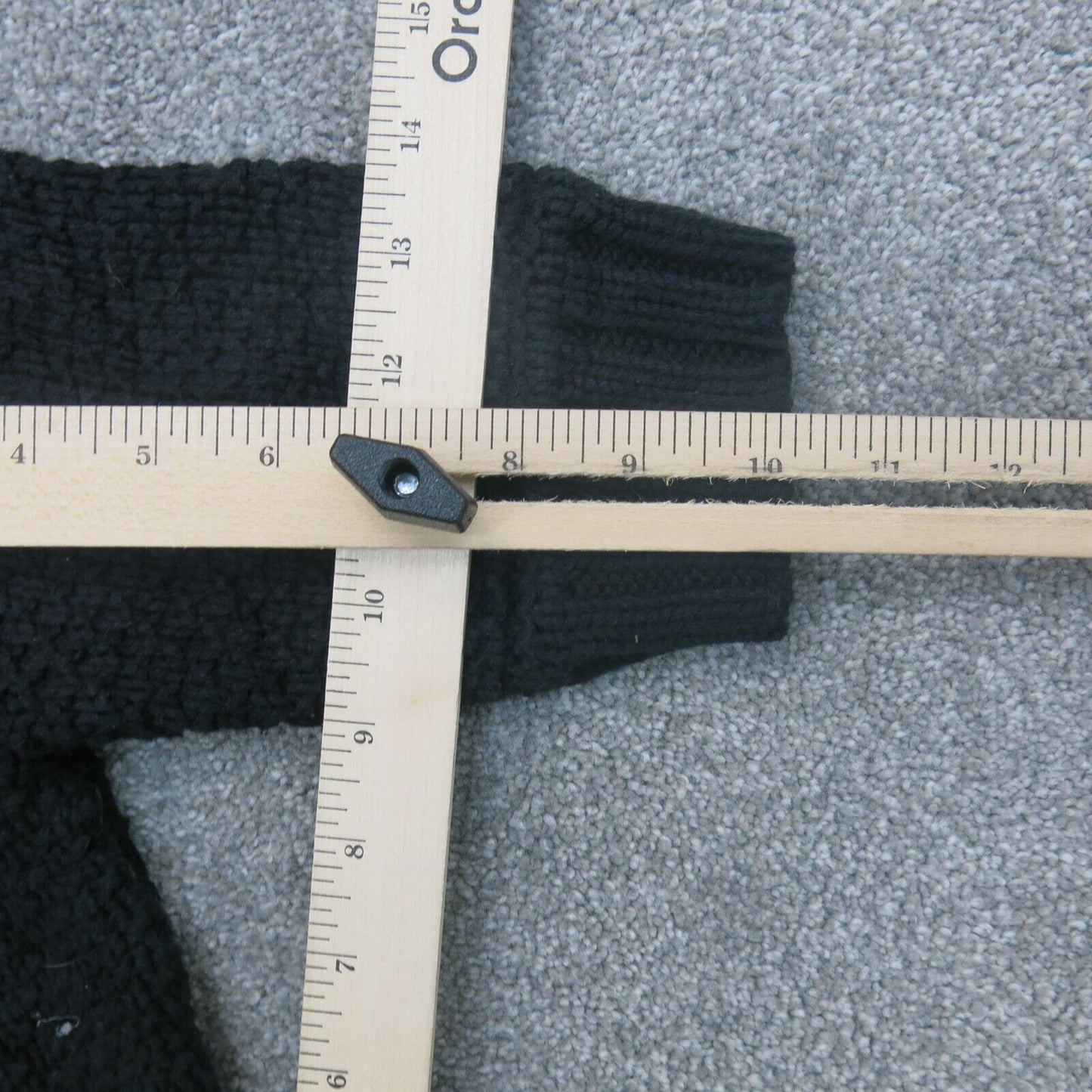 Express Womens Cardigan Sweater Half Sleeves Knitted Black Size X Small
