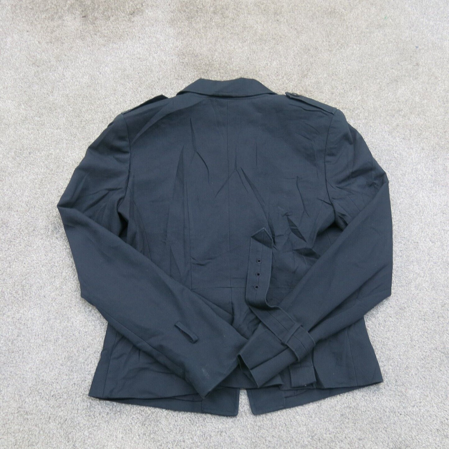Ann Taylor Womens Blazer Coat Long Sleeves Front Button Pockets Navy Blue Size 6