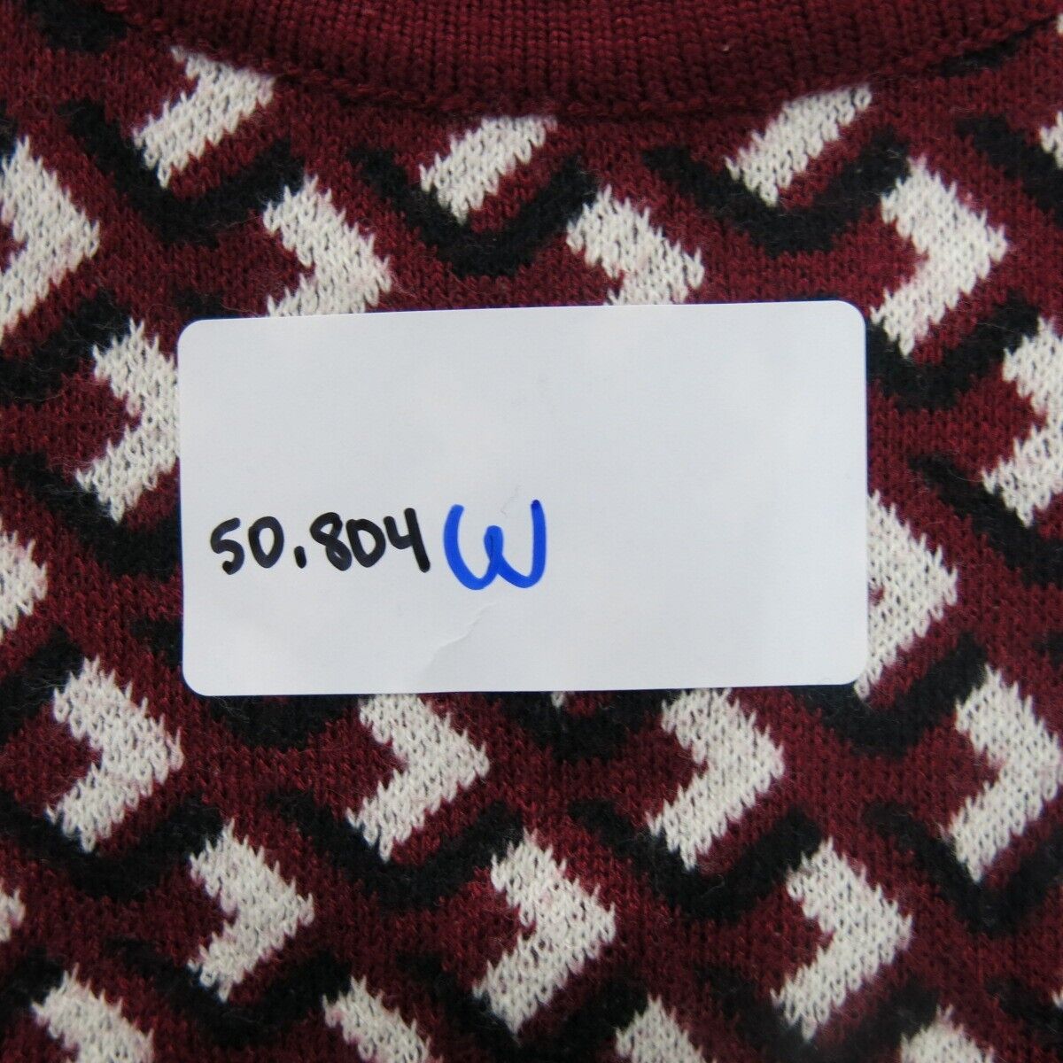 Forever 21 Womens Vest Sweater Knitted Sleeveless Crew Neck Red White Size Large
