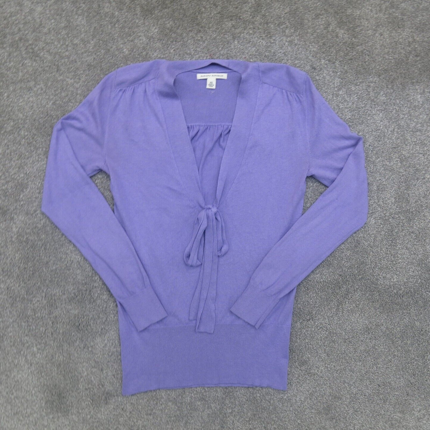 Banana Republic Womens Pullover Sweater Knitted Long Sleeves Purple Size XS
