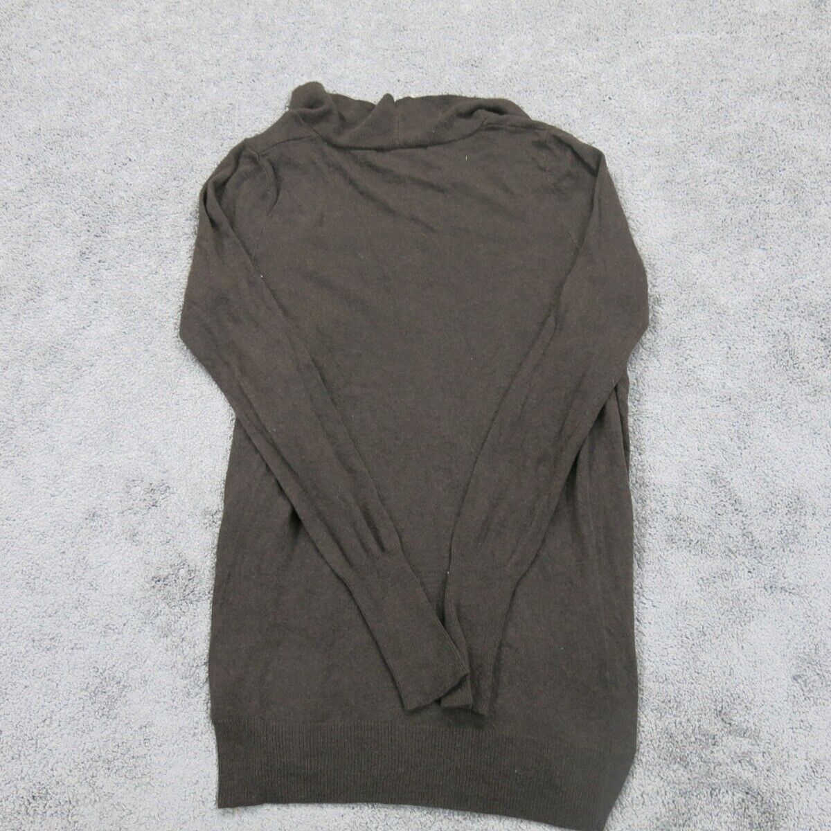 Mossimo Women Cardigan Sweater Knitted Open Front Long Sleeves Brown Size XS