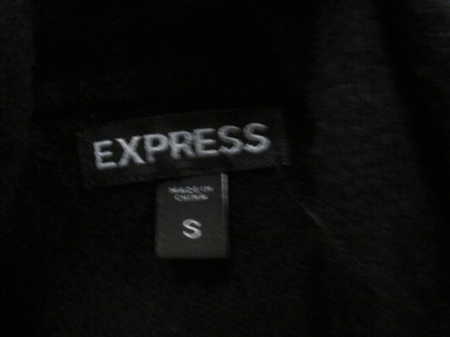 Express Womens Cardigan Sweater Open Front Long Sleeves Black Size Small