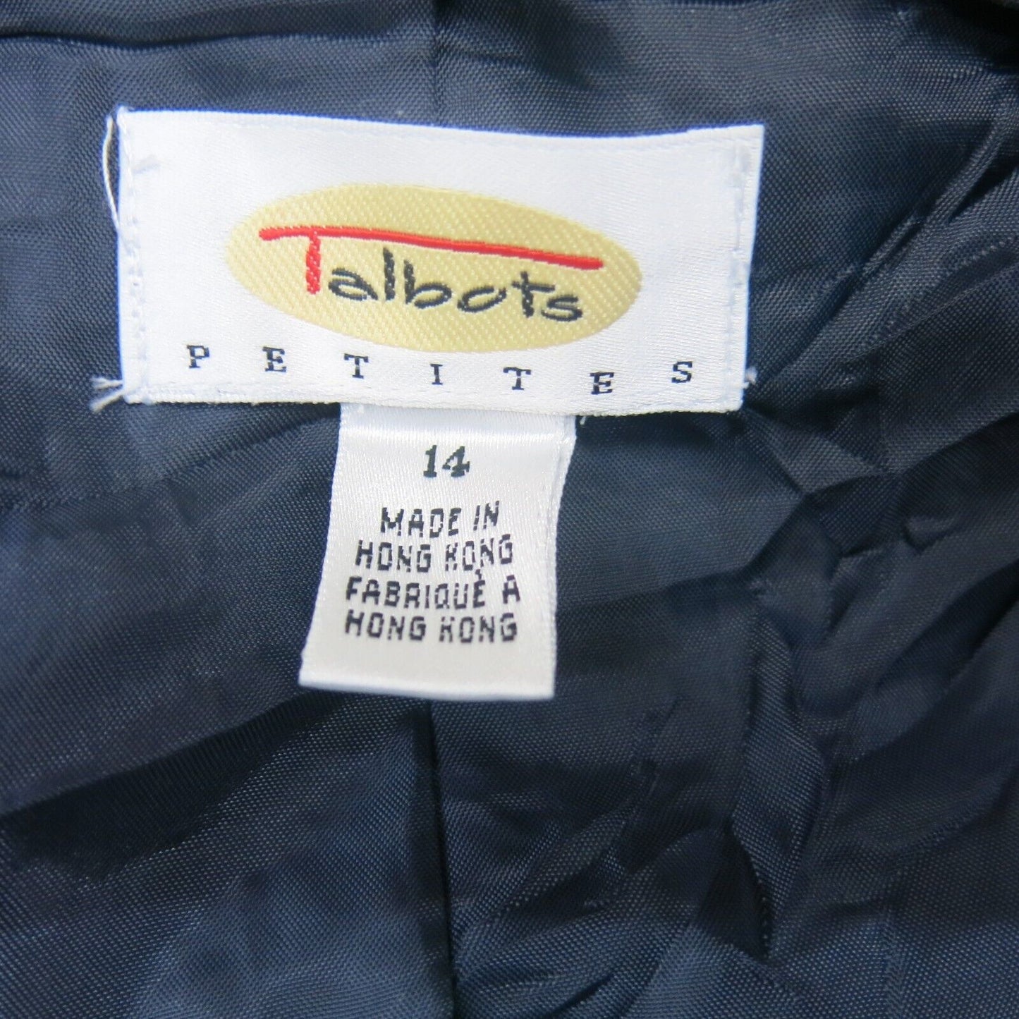 Talbots Mens Blazer Coat Single Breasted Long Sleeves Pockets Blue Size 14