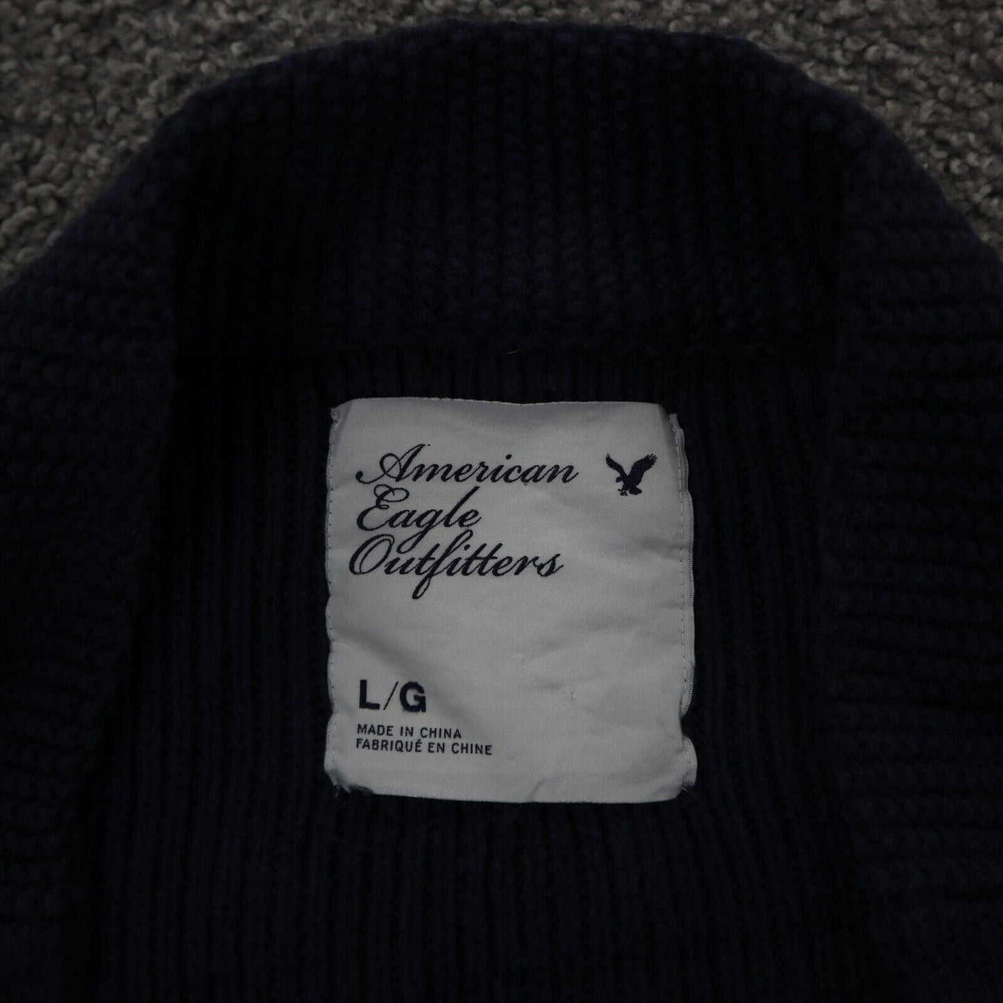 J. Crew Womens Knitted Cardigan Sweater 100%Cotton Long Sleeves Blue Size Large