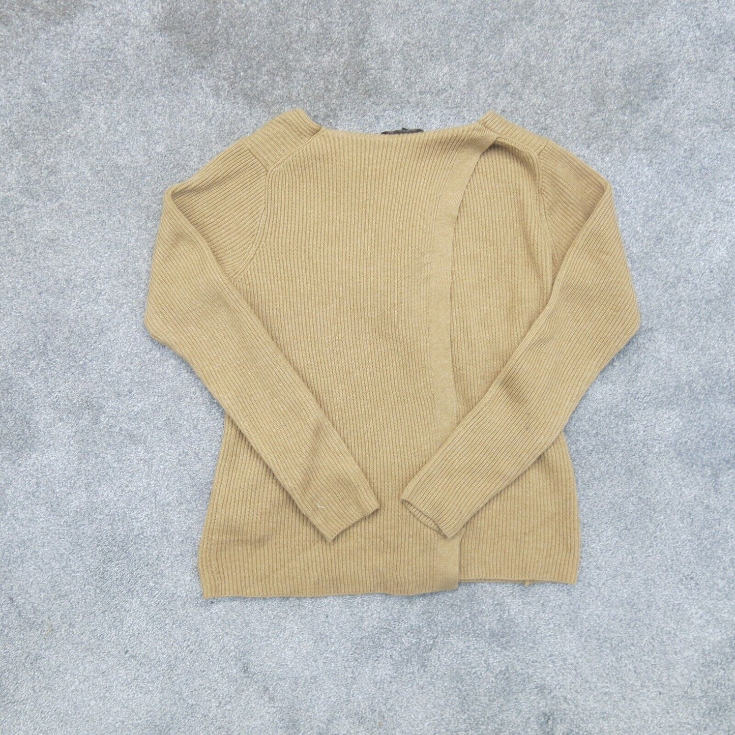 Banana Republic Womens Pullover Knitted Sweater Long Sleeves Beige Size Small