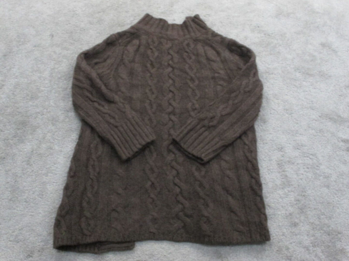 Banana Republic Womens Cardigan Sweater 3/4 Sleeves Open Front Brown Size XS