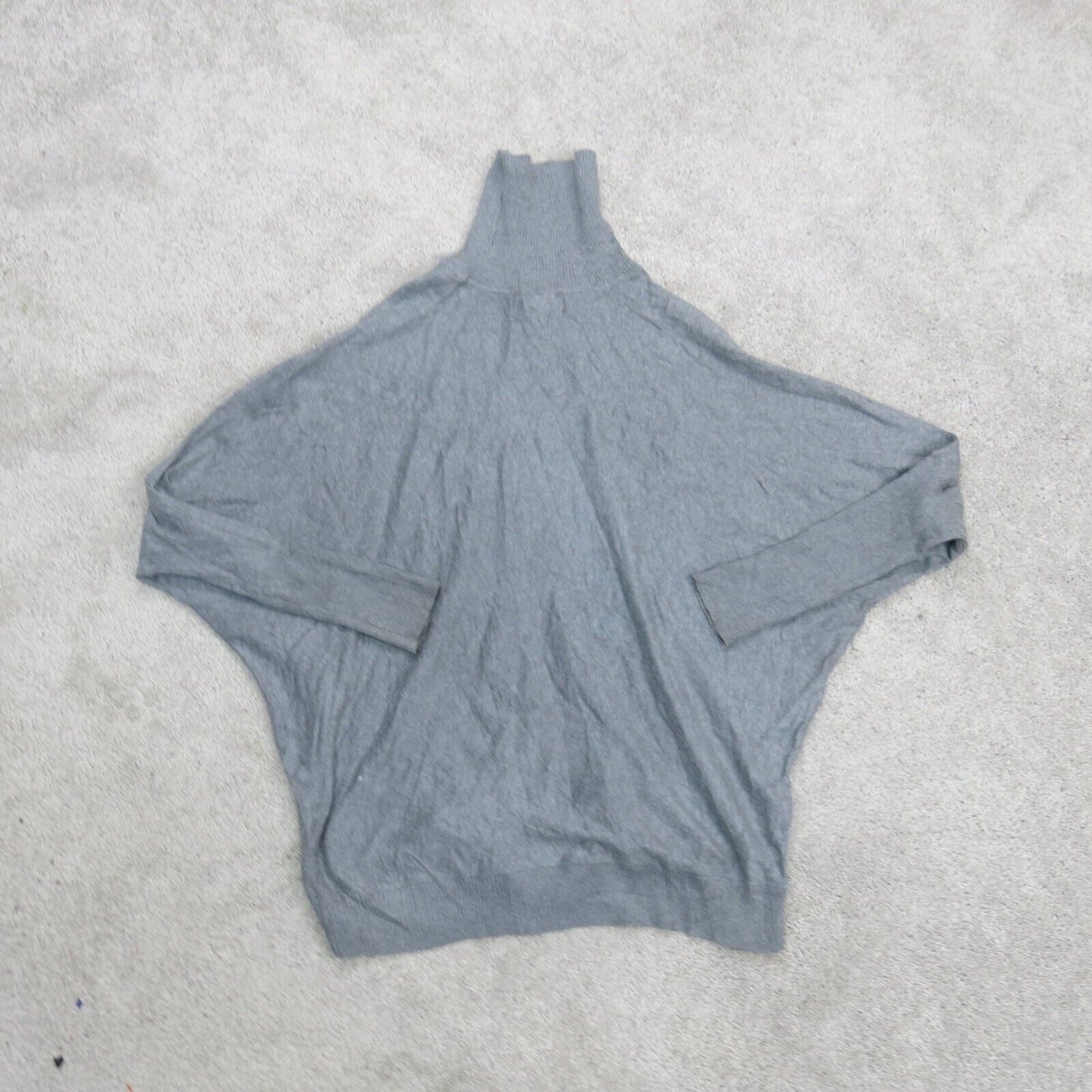 Forever 21 Womens Pullover Sweater Knitted Long Sleeves Turtleneck Gray SZ Small