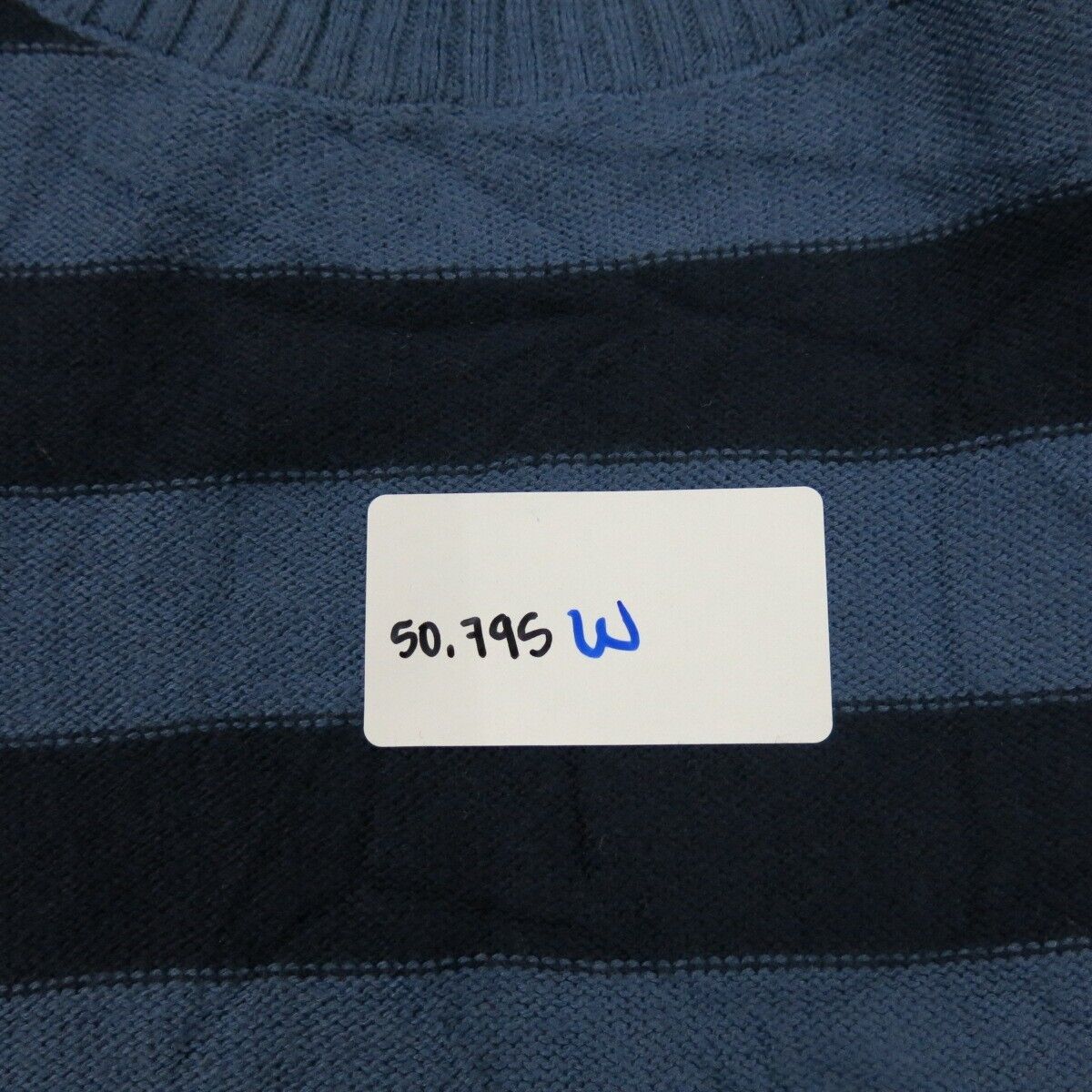 Ann Taylor Women Pullover Knitted Sweater Striped Long Sleeves Blue Size X Small
