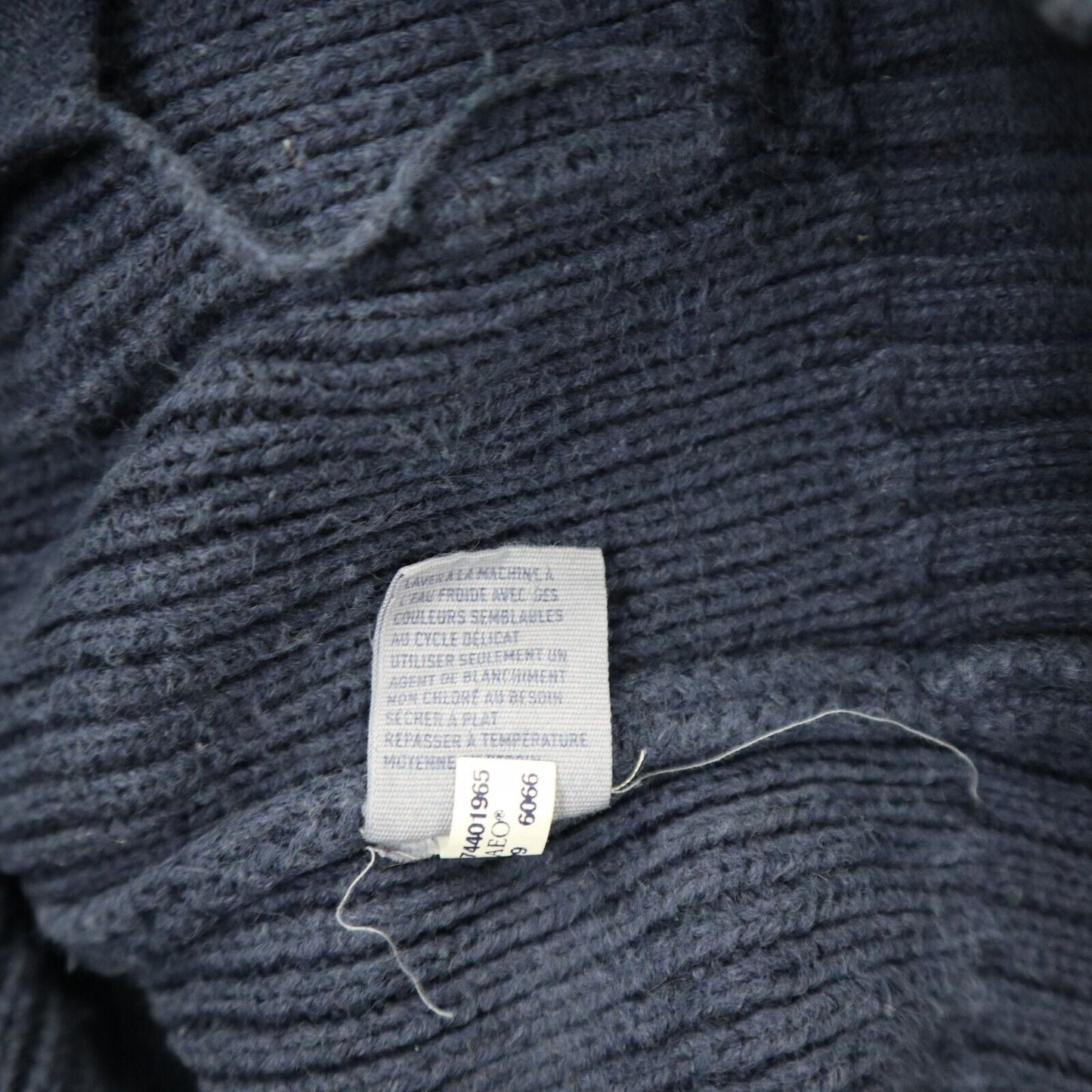 J. Crew Womens Knitted Cardigan Sweater 100%Cotton Long Sleeves Blue Size Large