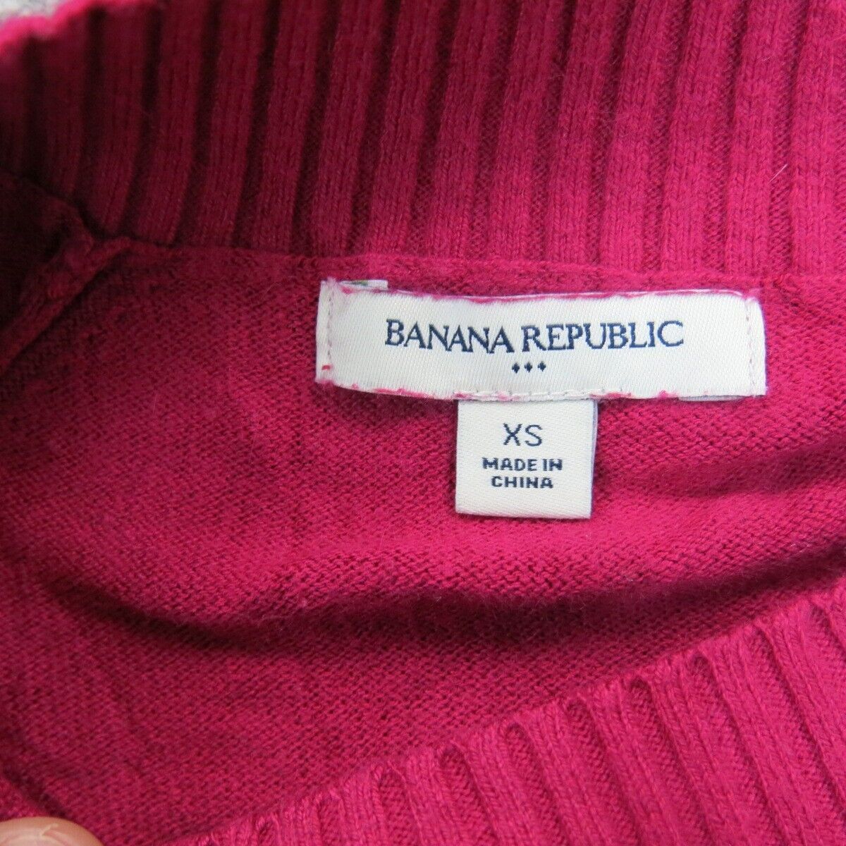 Banana Republic Womens Pullover Knitted Sweater Round Neck Red Size X Small