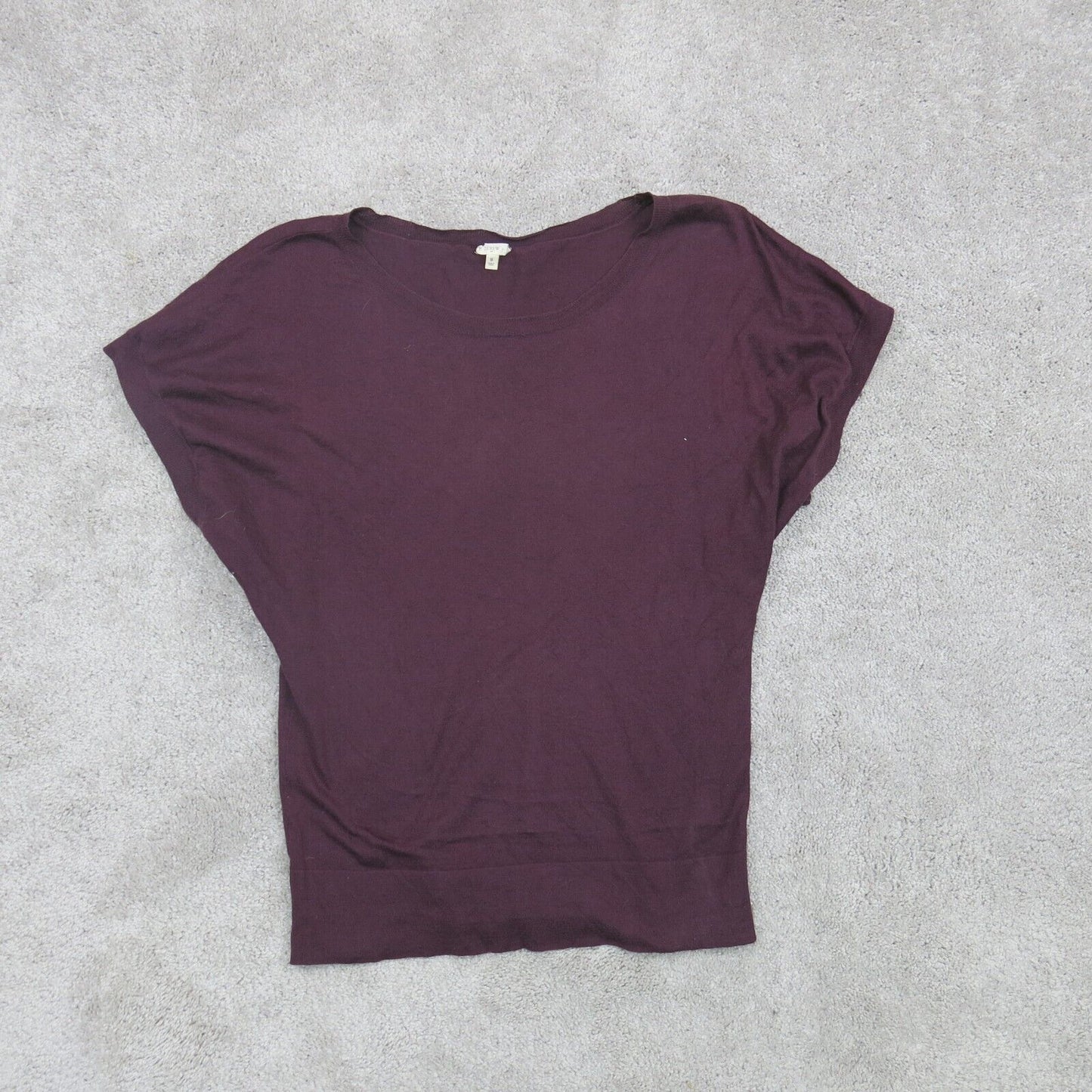 J. Crew Womens Sweater Knitted Pullover Long Sleeve Crew Neck Maroon Size Small