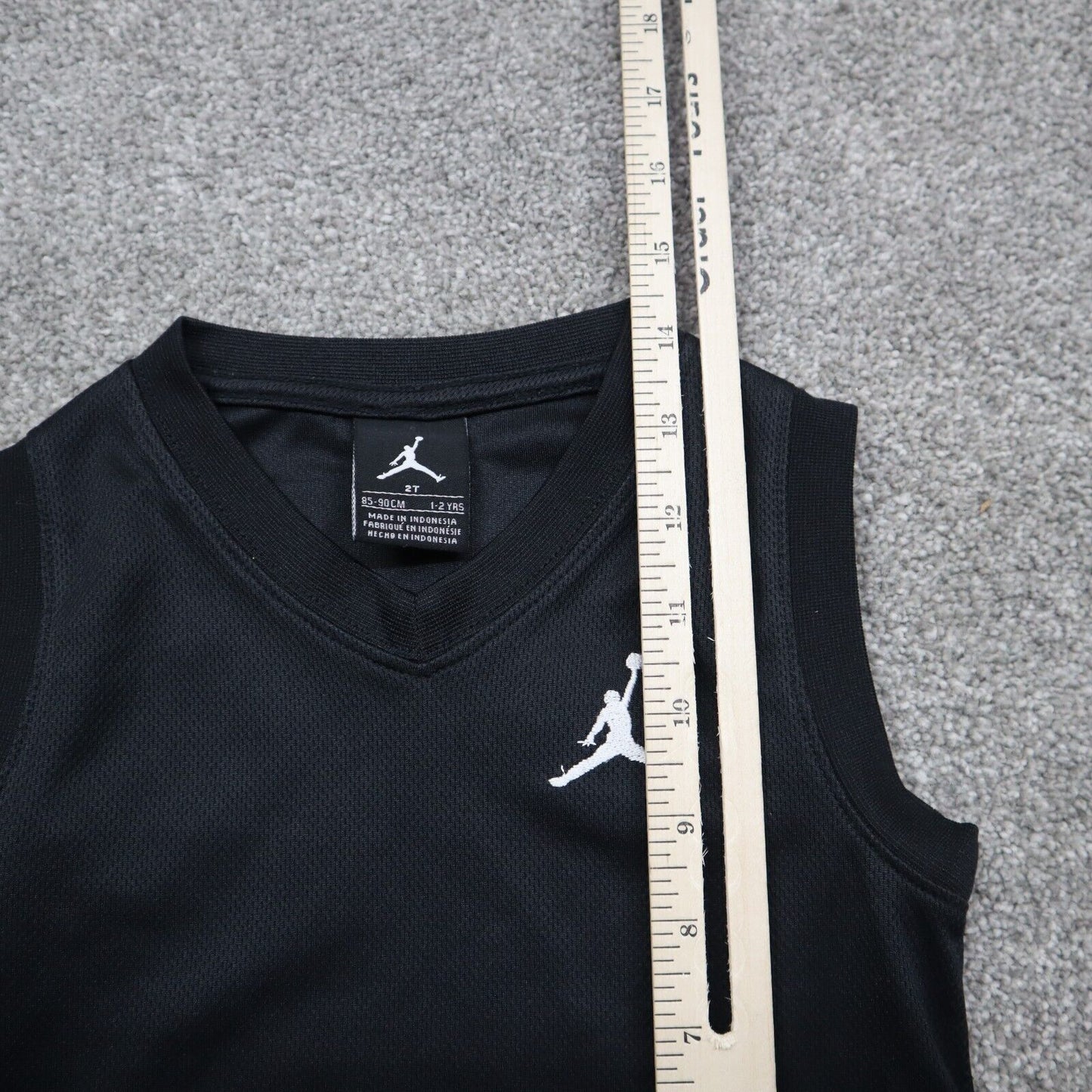 Air Jordan Girls Tank Top Basketball Stretch Sleeveless #23 Logo Black Size 2T