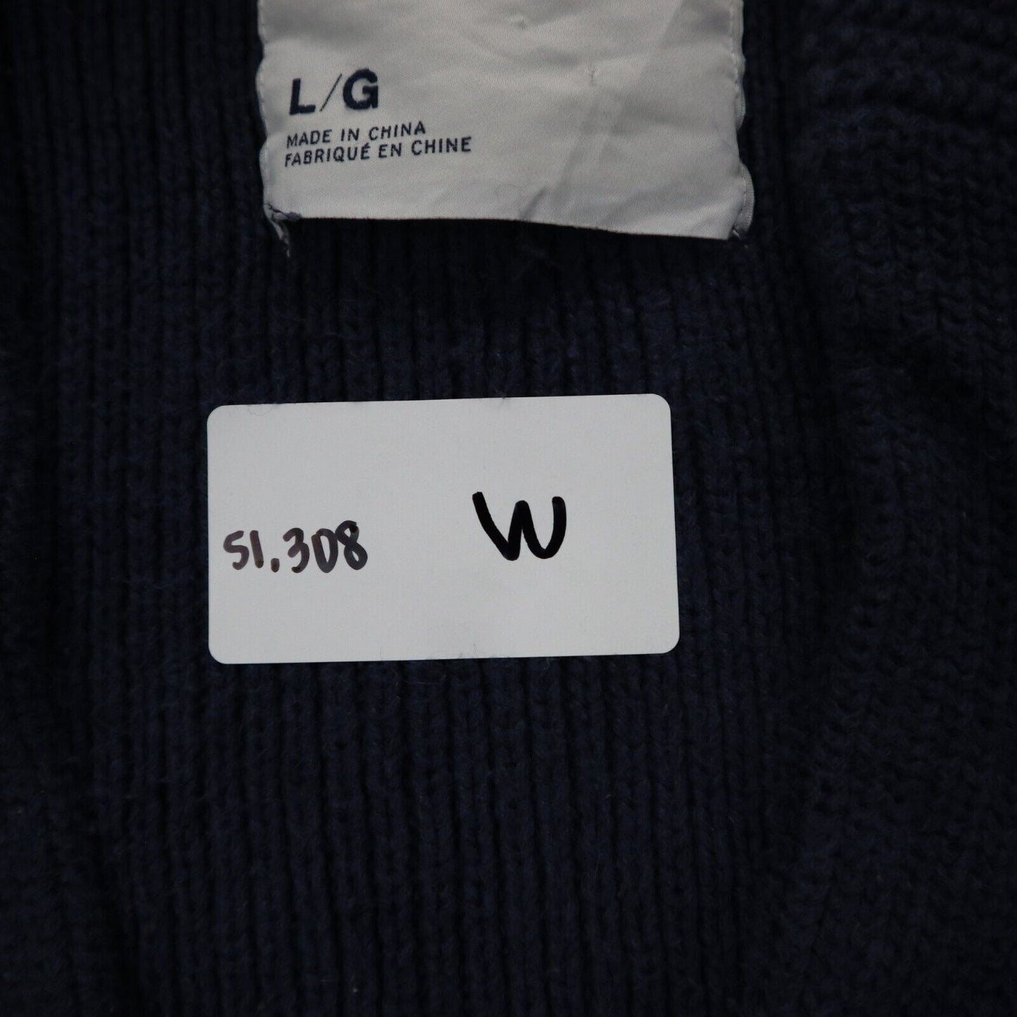 J. Crew Womens Knitted Cardigan Sweater 100%Cotton Long Sleeves Blue Size Large