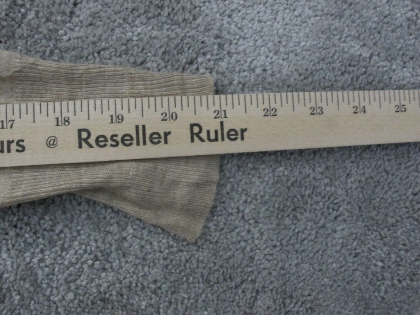 Zara Knit Womens Pullover Sweater Knitted Boat Neck Long Sleeves Beige SZ Small