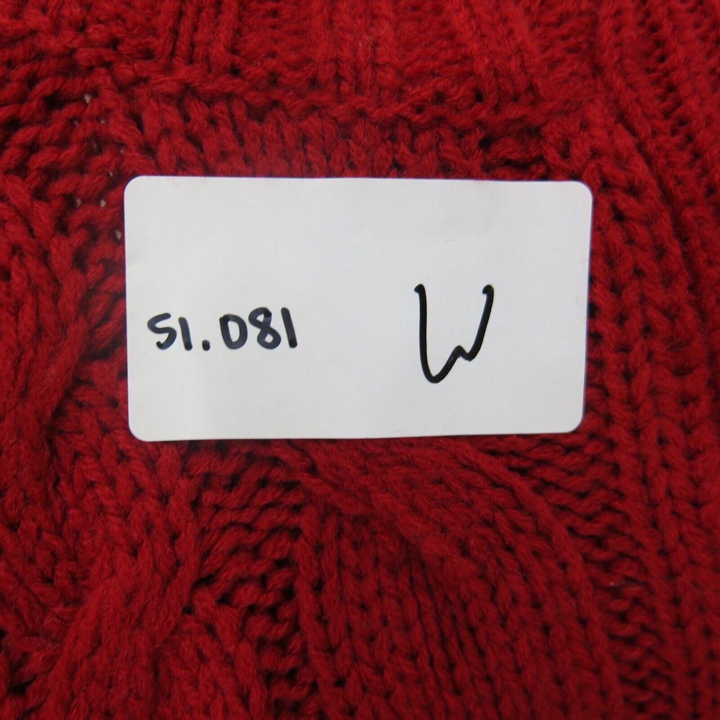ST Johns Bay Womens Cardigan Sweater Front Button Long Sleeves Red Size Medium