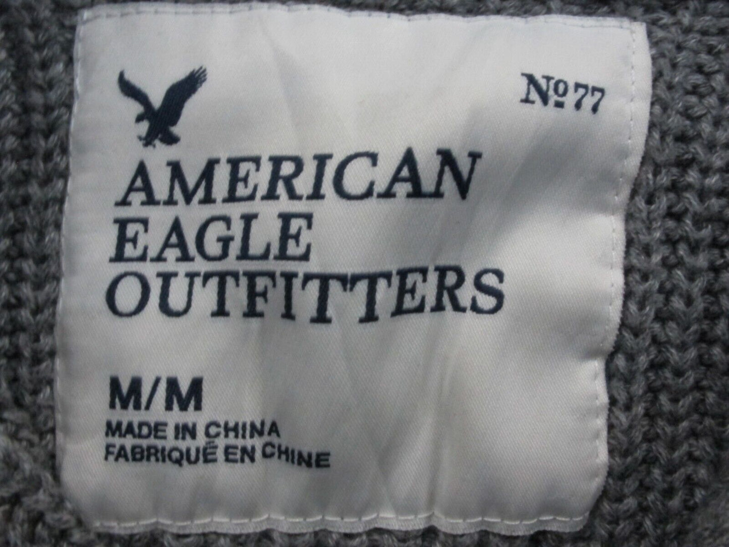 American Eagle Outfitter Womens Pullover Sweater Long Sleeve Gray Size Medium