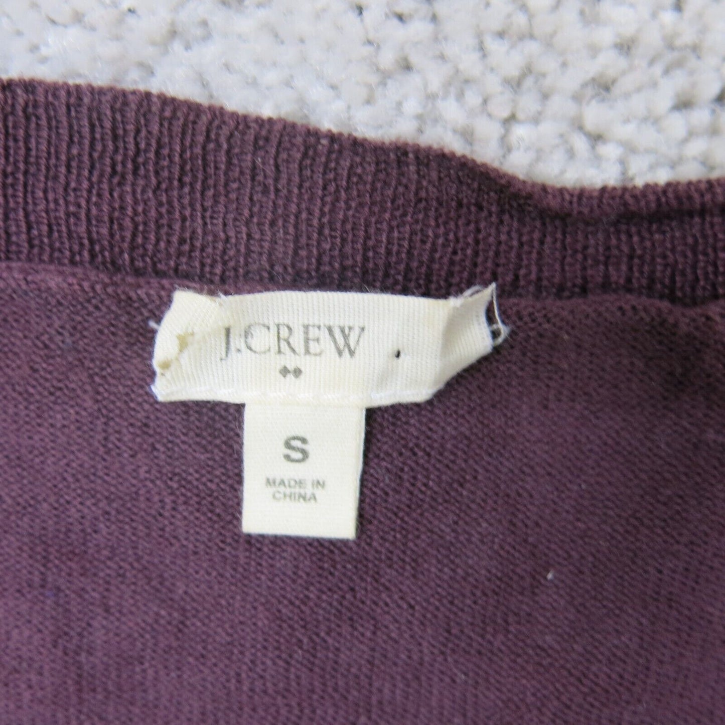 J. Crew Womens Sweater Knitted Pullover Long Sleeve Crew Neck Maroon Size Small