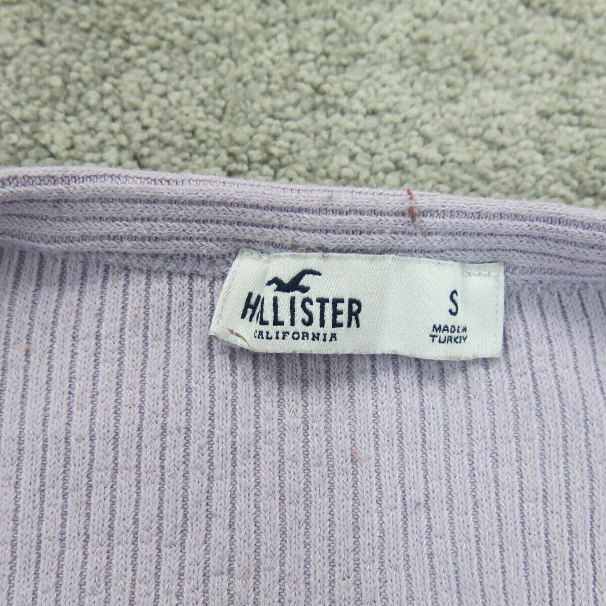 Hollister Womens Cardigan Sweater Knitted Long Sleeve Light Purple Size Small