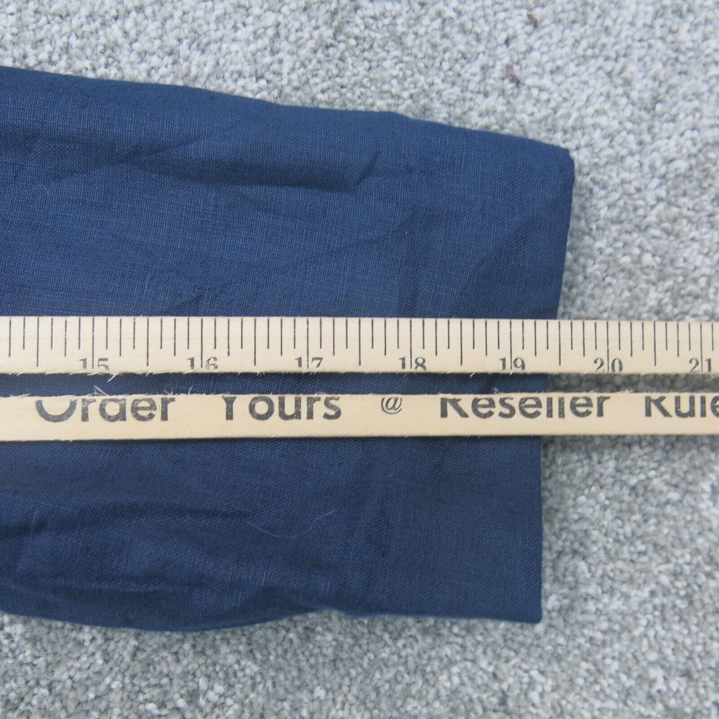 Talbots Mens Blazer Coat Single Breasted Long Sleeves Pockets Blue Size 14