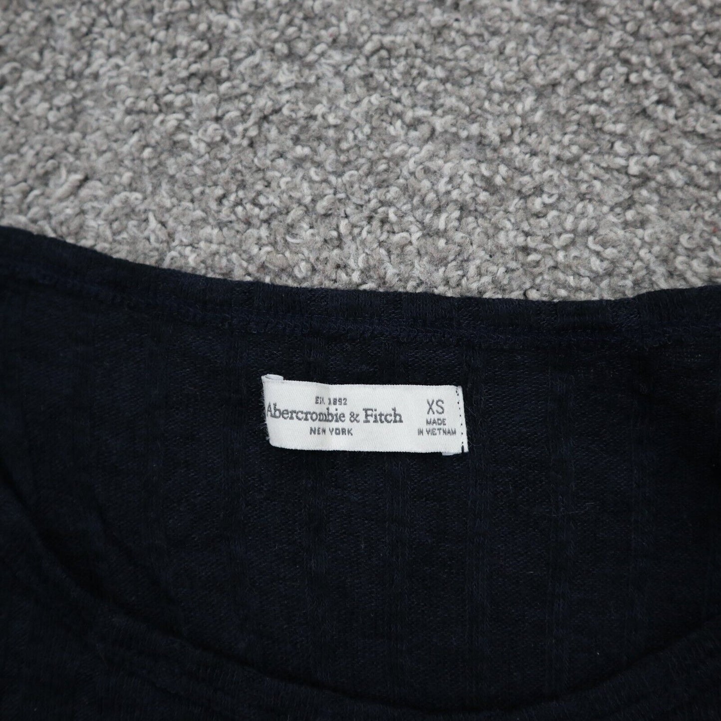 Abercrombie & Fitch Women Pullover Sweater Knitted Long Sleeves Black SZ X Small