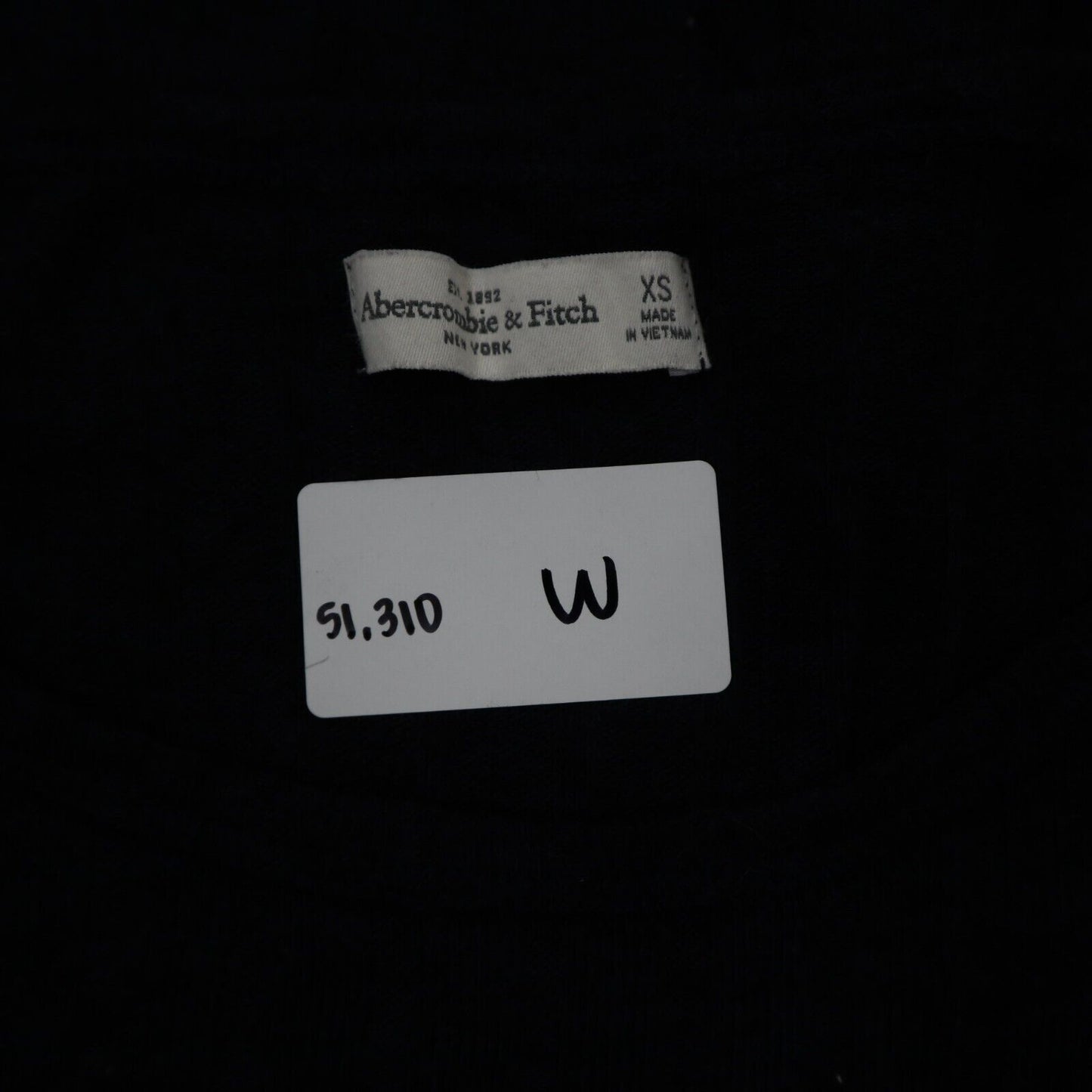 Abercrombie & Fitch Women Pullover Sweater Knitted Long Sleeves Black SZ X Small