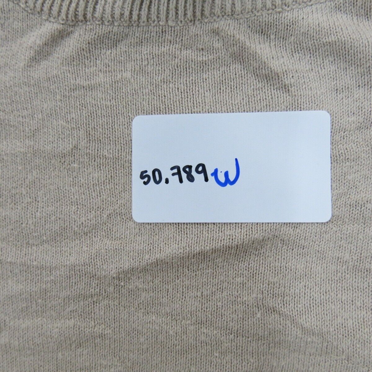 Banana Republic Womens Crew Neck Sweater Long Sleeve Beige Orange Size Medium