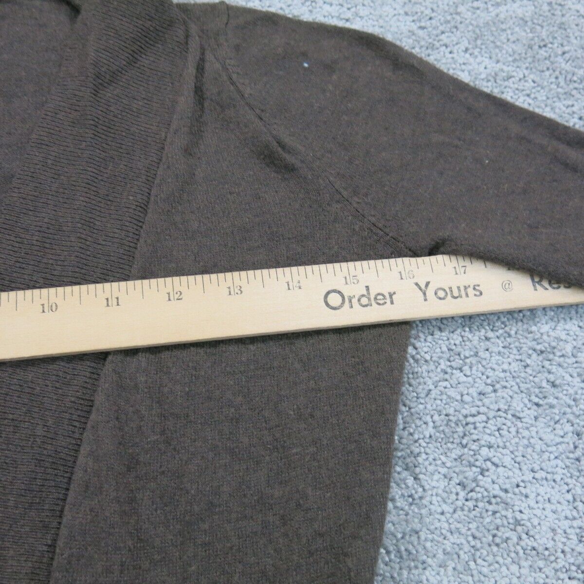 Mossimo Women Cardigan Sweater Knitted Open Front Long Sleeves Brown Size XS