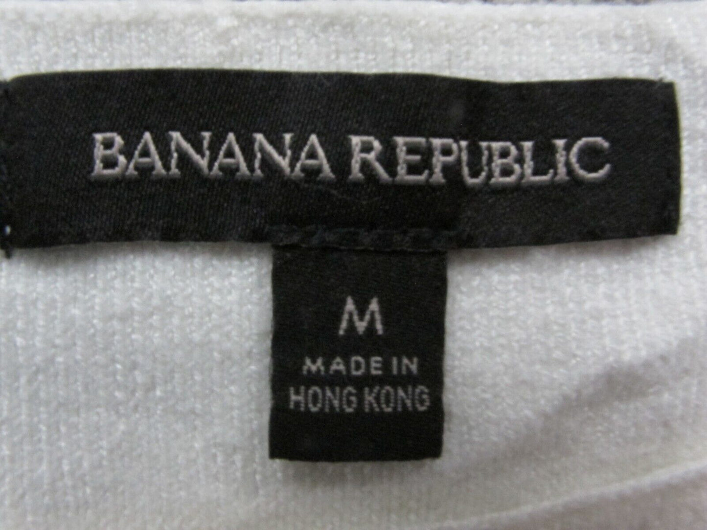 Banana Republic Womens Crop Sweater Pullover Knitted Long Sleeves White Size M