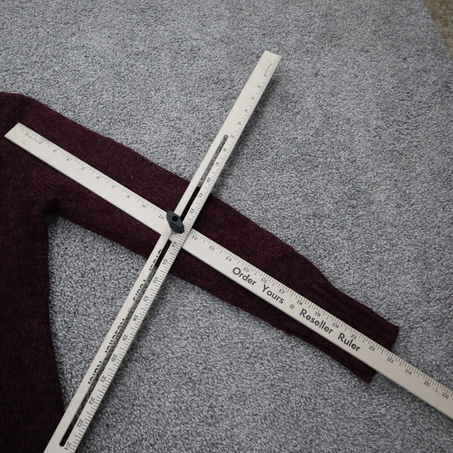 ST Johns Bay Womens Pullover Sweater Knitted Long Sleeves Maroon Size Large