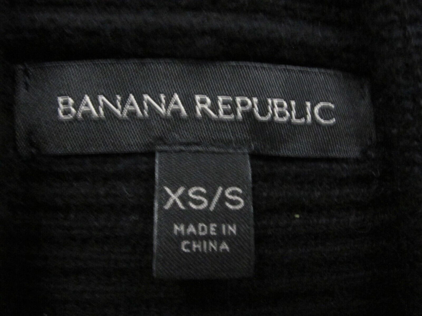 Banana Republic Womens Cardigan Sweater Open Front Sleeveless Black Size XS
