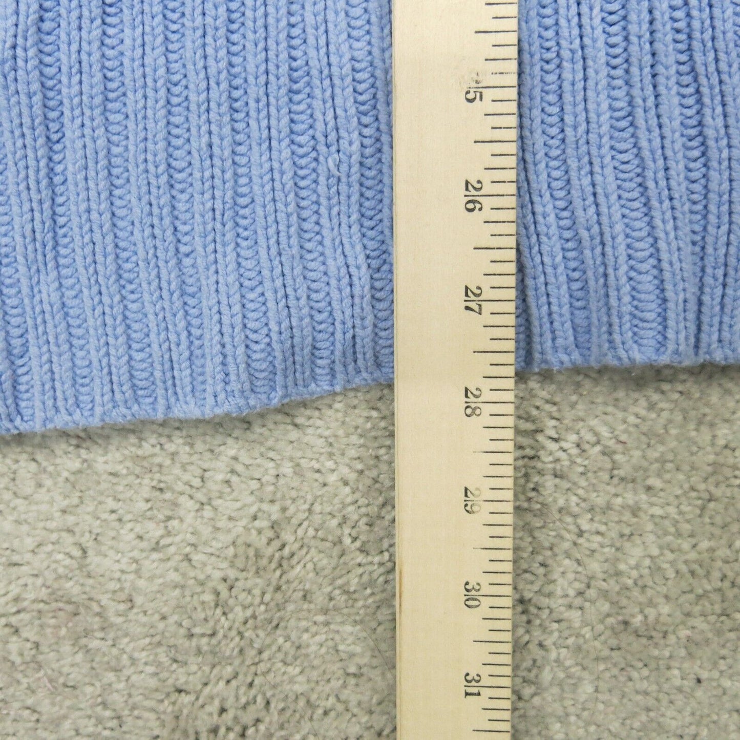 Express Womens Pullover Sweater Knitted Long Sleeves V Neck Blue Size X Large