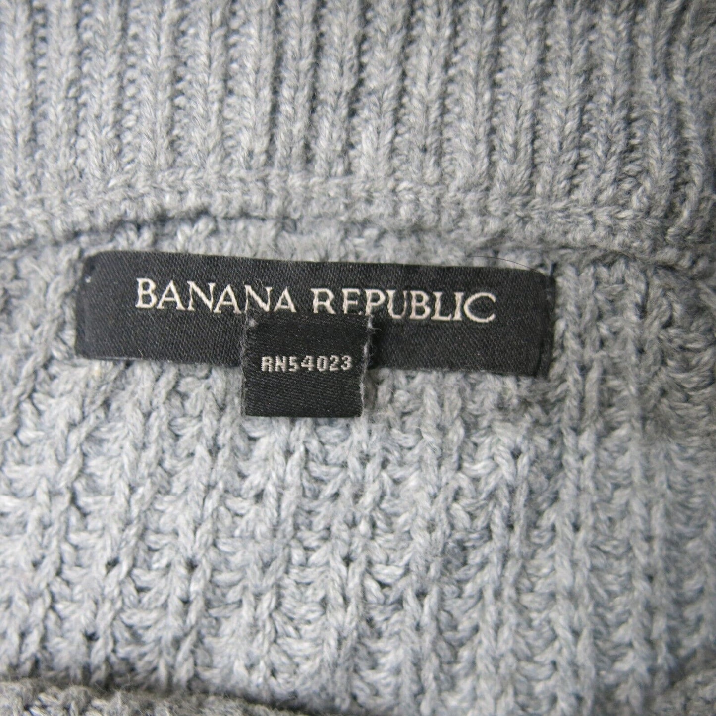Banana Republic Womens Pullover Sweater Knitted Mock Neck Gray Size Small