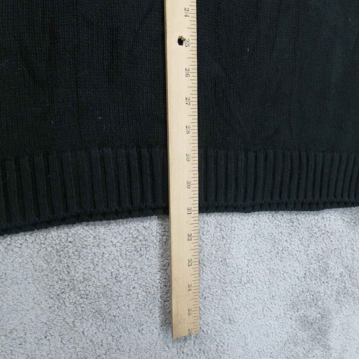 ST John Bay Womens Pullover Knitted Sweater Long Sleeves Black Size XX Large