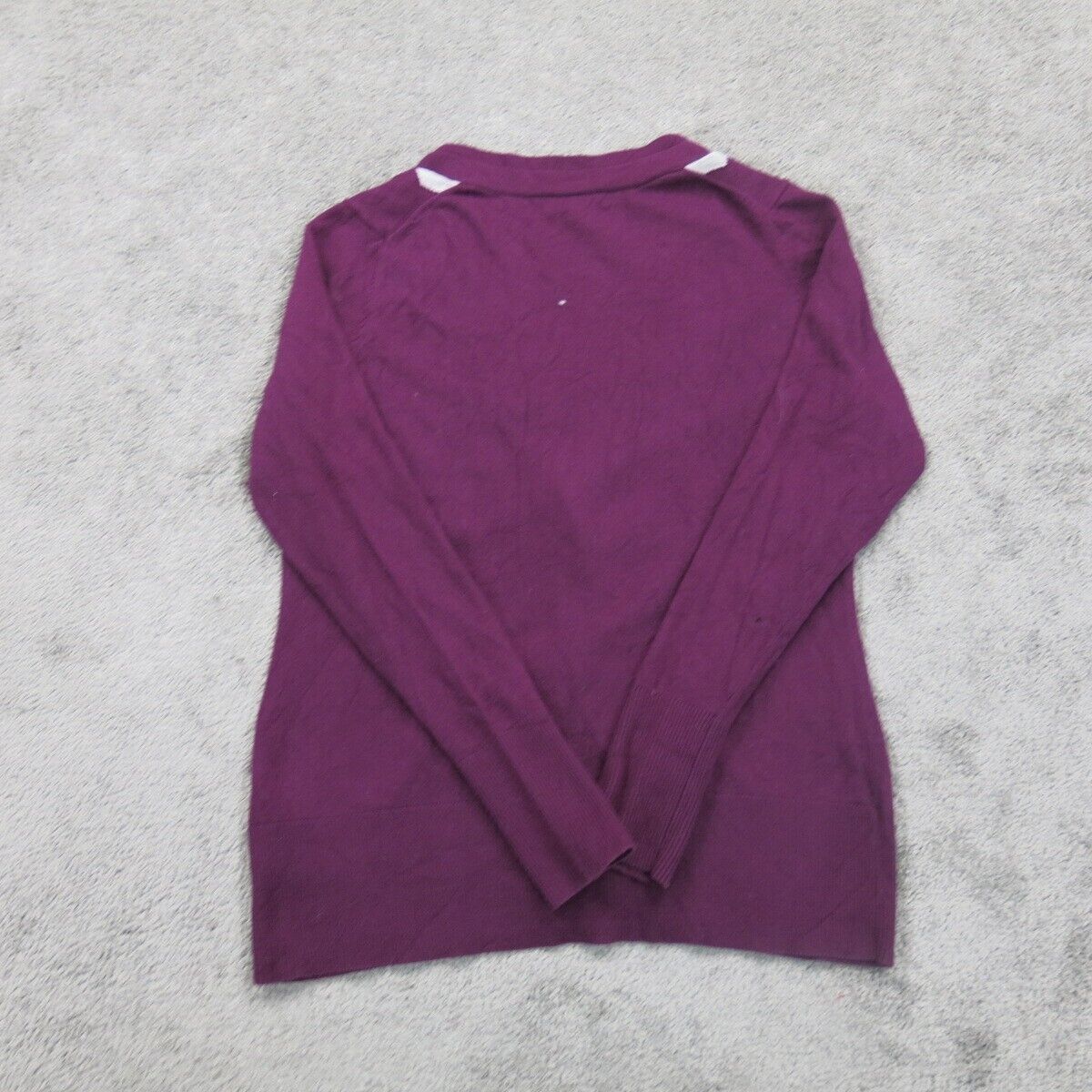 Banana Republic Women Knitted Cardigan Sweater Long Sleeve Purple Size Medium