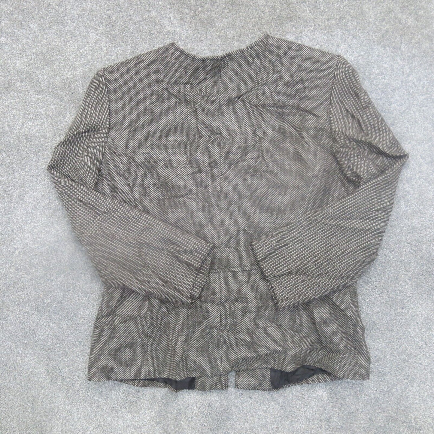 Tahari Womens Pea Coat Double Breasted Long Sleeves Round Neck Light Brown SZ 14