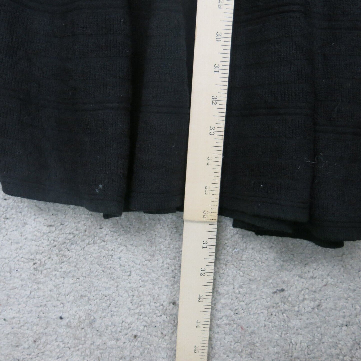 Mossimo Womens Sweater Dress Scoop Neck Short Sleeves Solid Black Size Medium